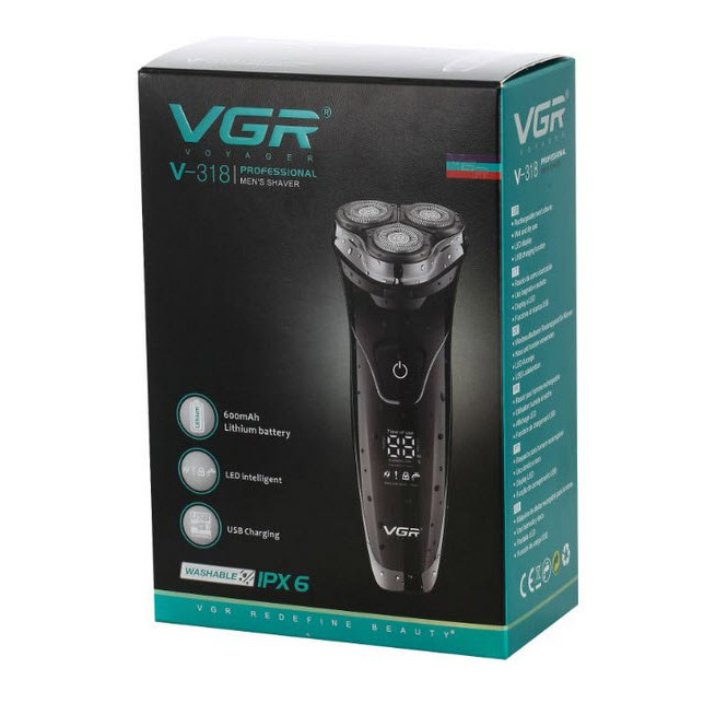 ماشین اصلاح موی صورت وی جی ار مدل V-318 ماشین اصلاح موی صورت وی جی ار مدل V-318