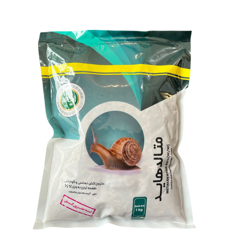 سم حلزون کش زرین سم مدل متالدهاید 6% وزن 1 کیلوگرم