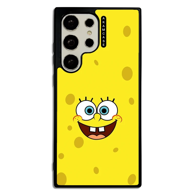 کاور آکام مدل AMC-WSGS23U-SPONGE BOB4 مناسب برای گوشی موبایل سامسونگ Galaxy S23 Ultra