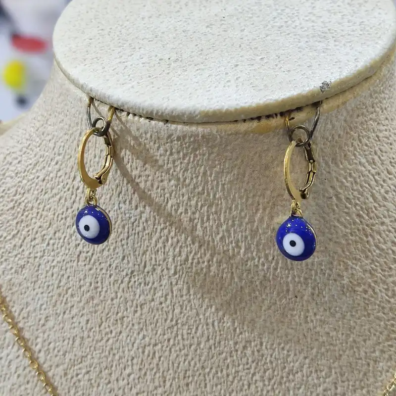 نیم ست زنانه مدل چشم نظر دایره کد VENUS-CHESM01