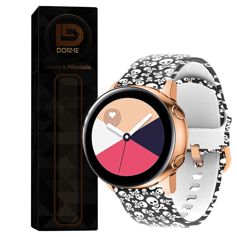 بند درمه مدل Skull  مناسب برای ساعت هوشمند سامسونگ Galaxy watch Active 2 44mm
