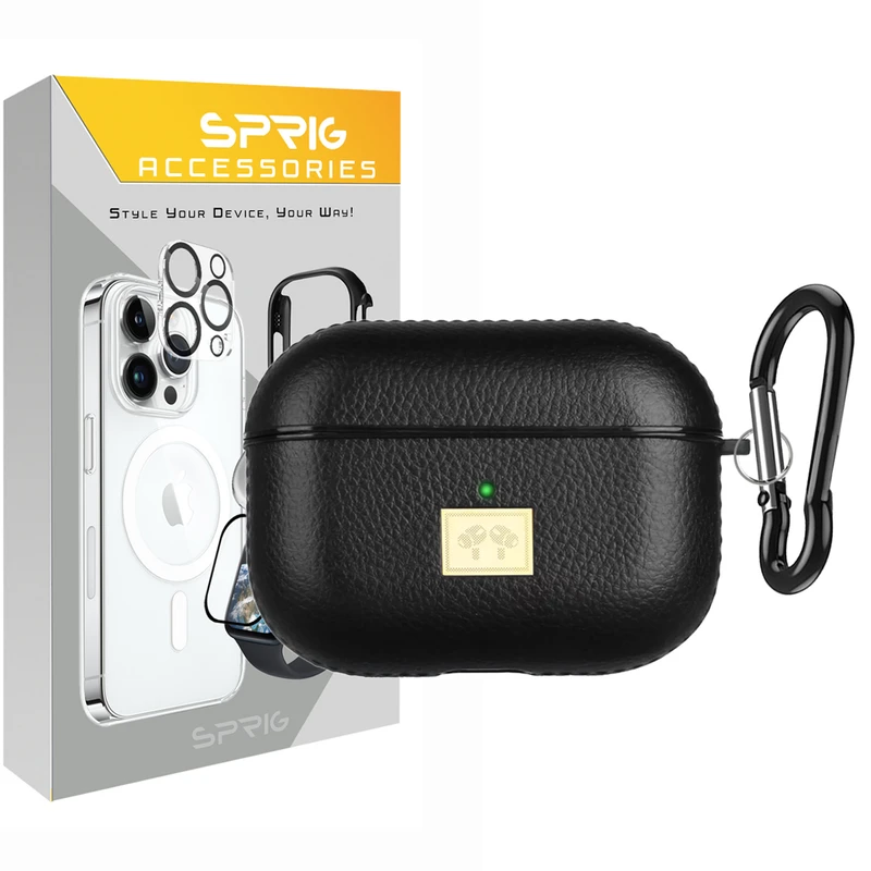 کاور اسپریگ مدل Leather EG مناسب برای کیس اپل Airpod Pro 2