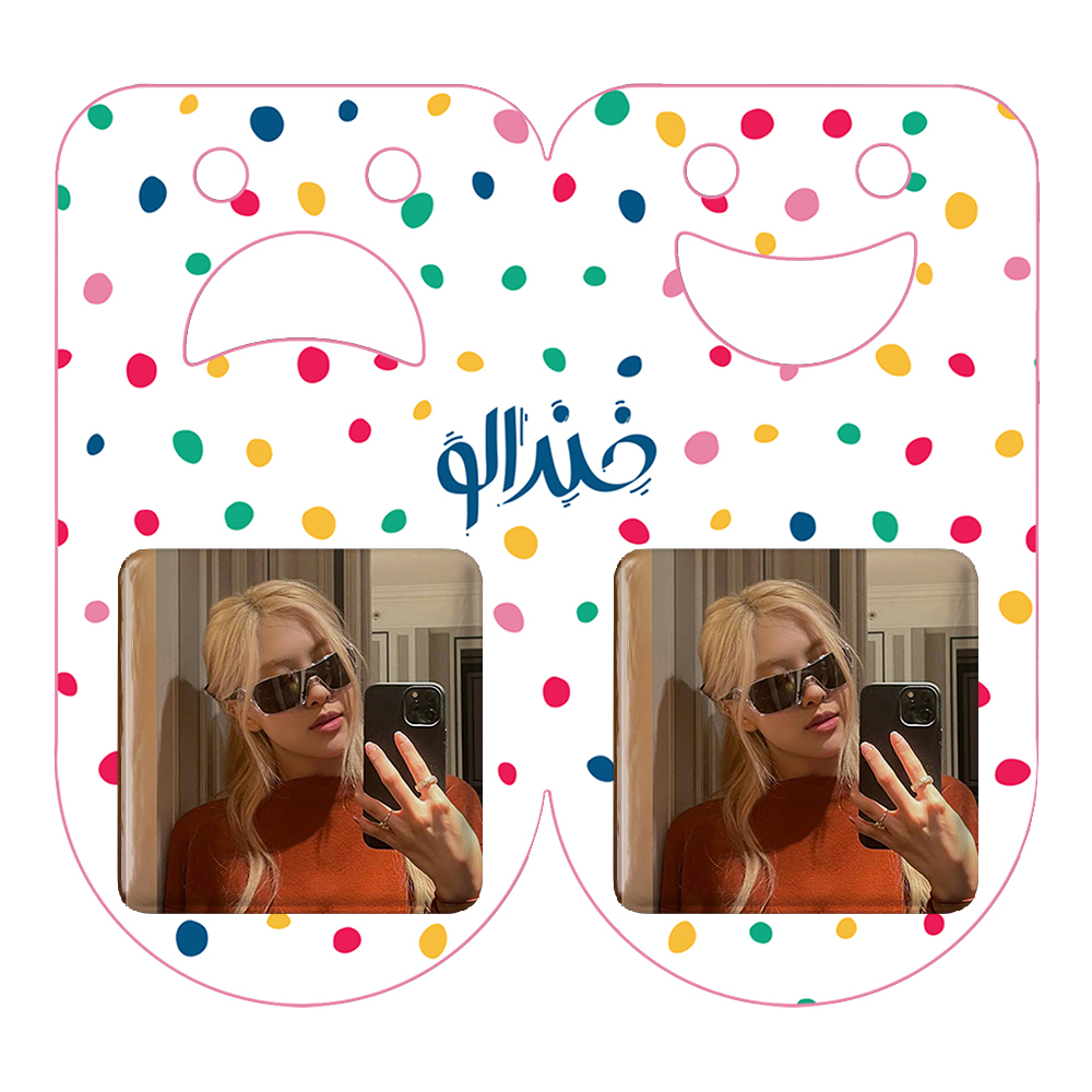 پیکسل خندالو مدل رزی بلک پینک کد 14390 به همراه مگنت