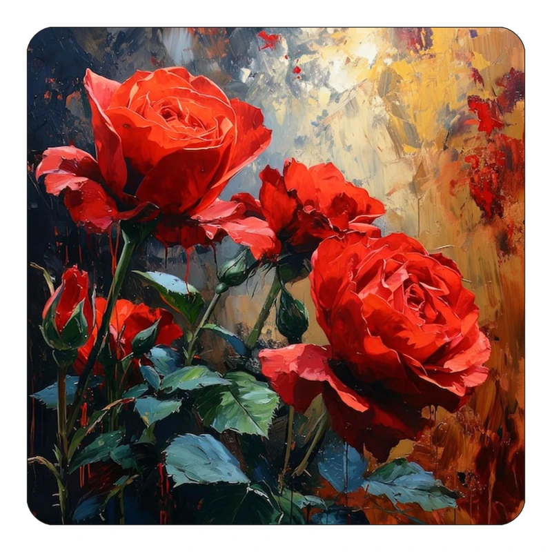 مگنت کاکتی طرح نقاشی رنگ روغن مدل mp70229