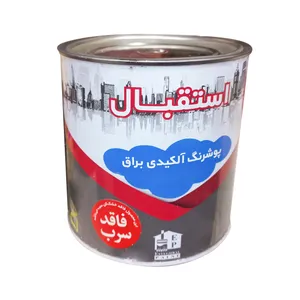 پوشرنگ آلکیدی براق سفید استقبال کد10 حجم 1000میلی لیتر