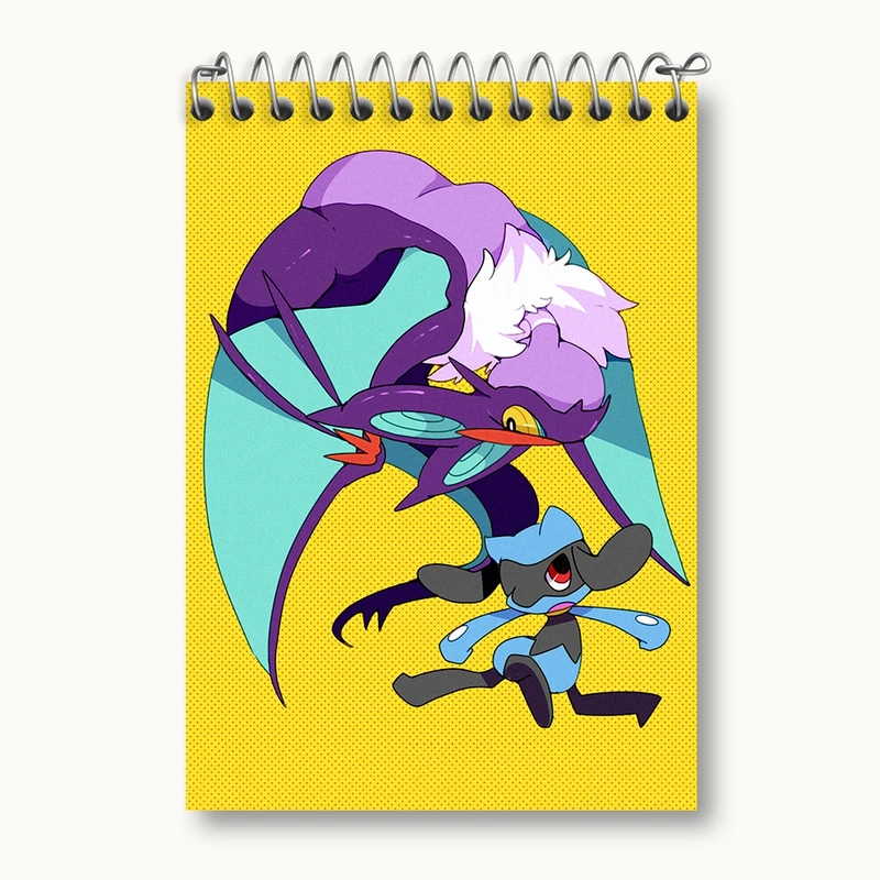 دفتر یادداشت 50 برگ خندالو مدل بازی پوکمون (pokemon) کد 32748