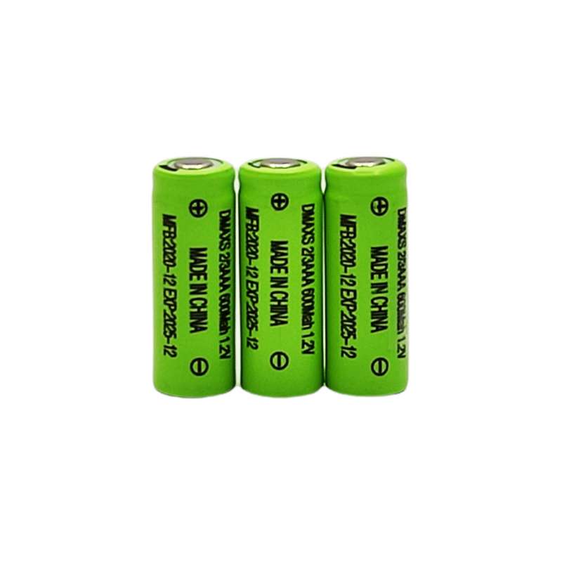 باتری نیم قلمی قابل شارژ مدل DMAXS 2/3AAA 600mAh بسته 3 عددی