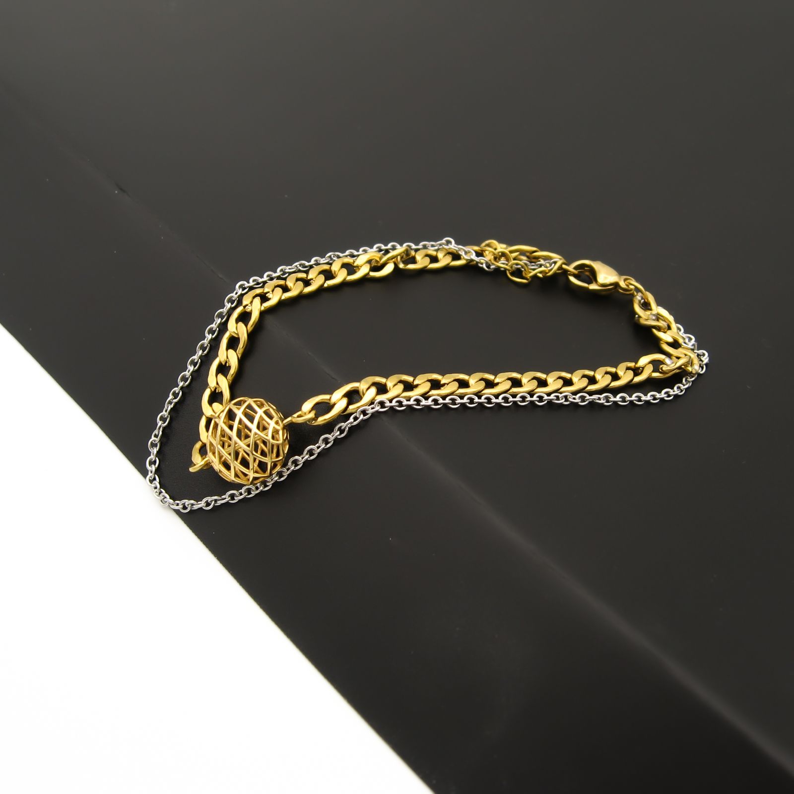 دستبند طلا 18 عیار زنانه مانچو مدل bfg230 -  - 3