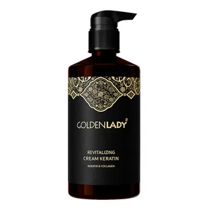 کراتین احیا کننده مو گلدن لیدی مدل Botox مناسب برای موهای کراتین شده و رنگ شده حجم 500 میلی لیتر