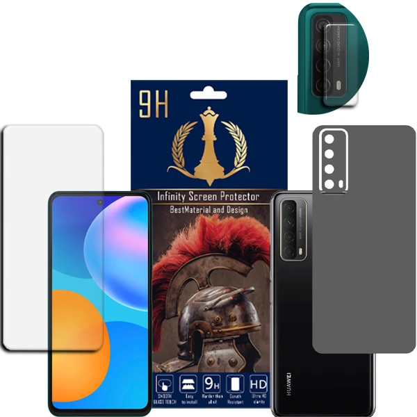 برچسب پوششی اینفینیتی مدل PRO MAX مناسب برای گوشی موبایل هوآوی Y7A ببه همراه محافظ صفحه نمایش و محافظ لنز دوربین