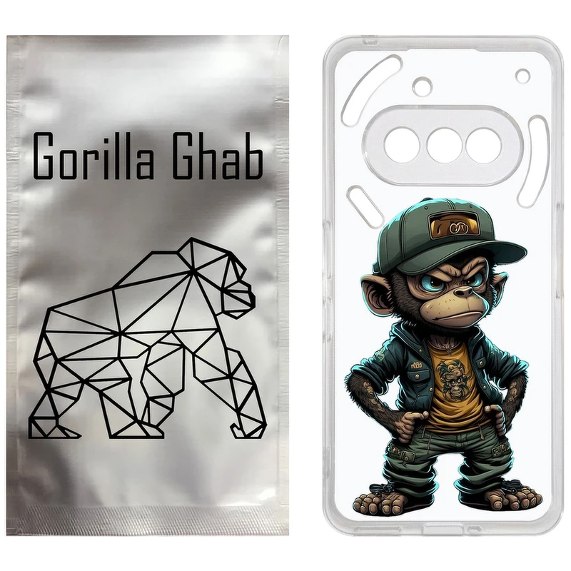 کاور گوریلا قاب مدل CLG کد 37 طرح Monkey مناسب برای گوشی موبایل ناتینگ فون Phone 3a
