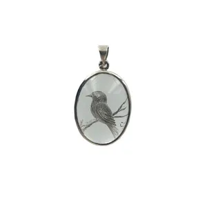 آویز گردنبند نقره زنانه مدل پرنده