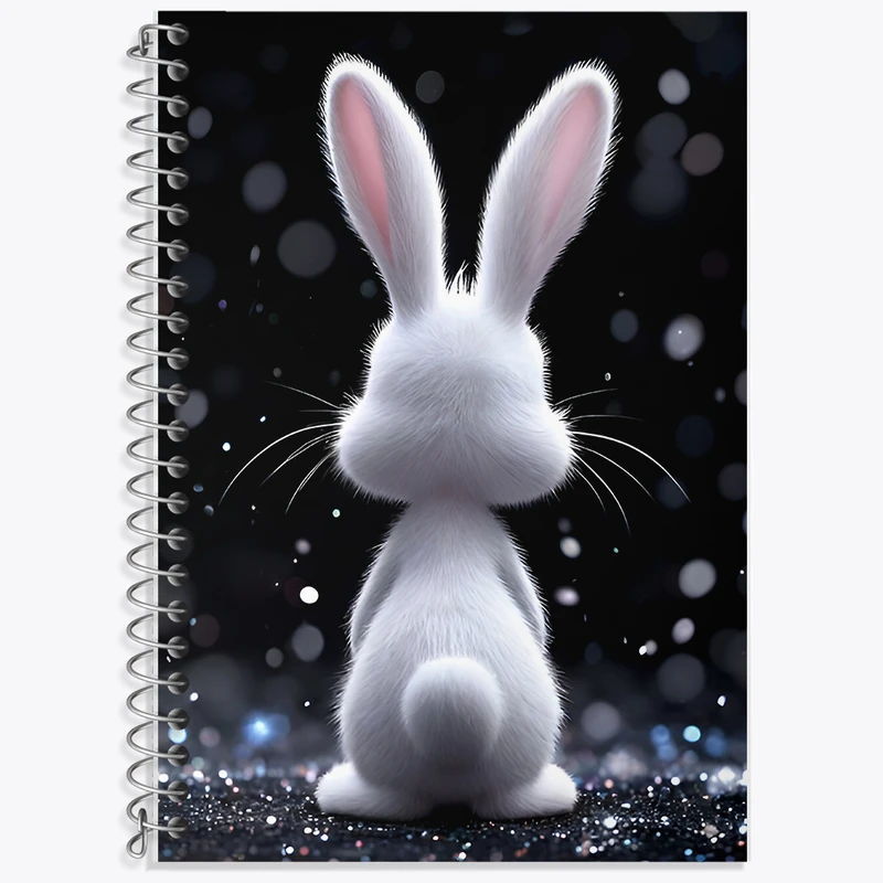 دفتر زبان 50 برگ خندالو مدل دو خط طرح خرگوش کد F8400