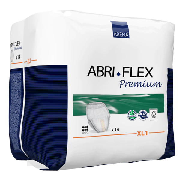 پوشک شورتی بزرگسال ابری فلکس مدل XL1 بسته 14 عددی