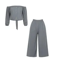 ست نیم&zwnj;تنه و شلوار زنانه مدل تابستانه 