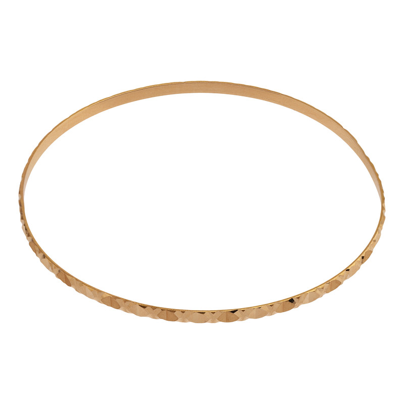 النگو طلا کم اجرت 18 عیار زنانه حانیه مدل 1019 سایز 3