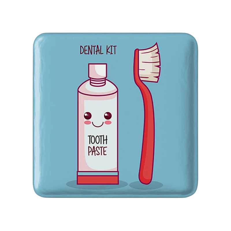 پیکسل خندالو طرح دندان و دندان پزشکی کودکانه مدل مربعی کد 36699