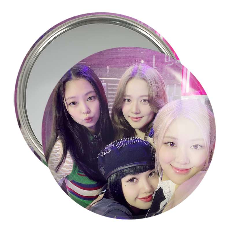 آینه جیبی خندالو مدل گروه بلک پینک Black Pink  کد 14532