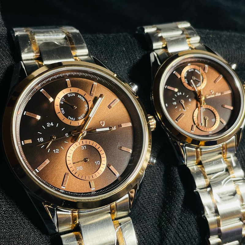 ست ساعت مچی عقربه‌ای زنانه و مردانه سوئیس آرت مدل 920134/135-14