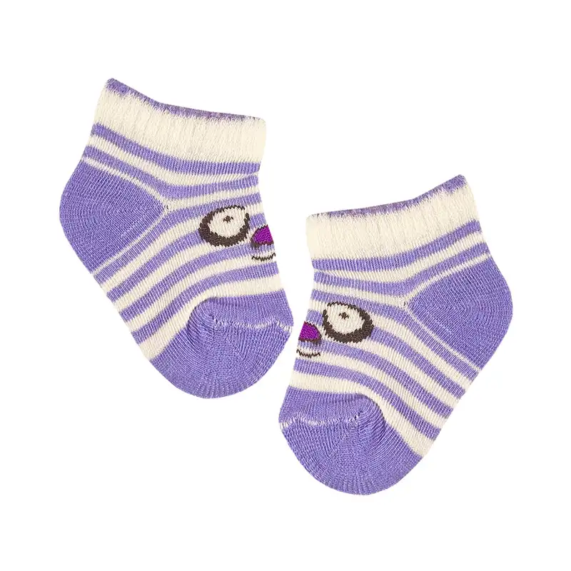 جوراب نوزادی مدل AG122 مجموعه 6 عددی