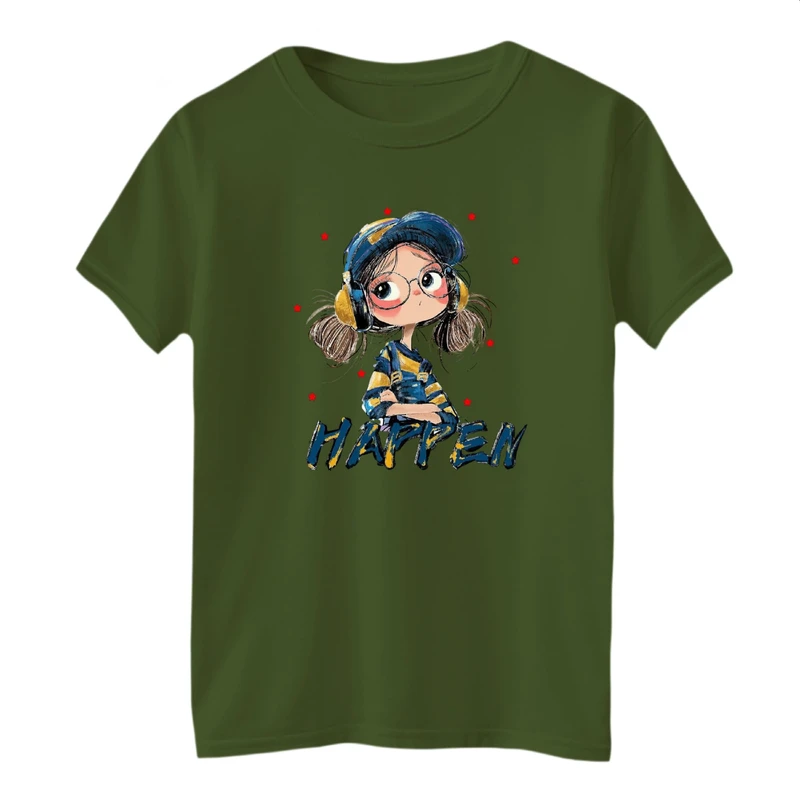 تی شرت آستین کوتاه بچگانه مدل دخترک کد 3