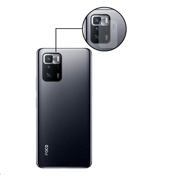 محافظ لنز دوربین مدل نانو گلس مناسب برای گوشی موبایل شیائومی Poco X3 GT بسته 40 عددی