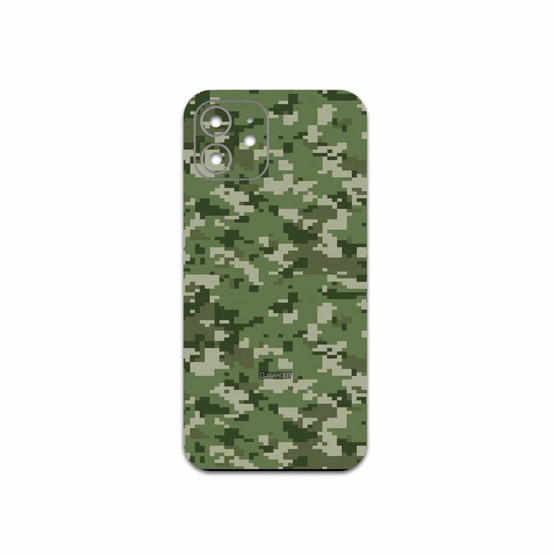 برچسب پوششی ماهوت مدل Army-Green-Pixel مناسب برای گوشی موبایل اپل iPhone 12