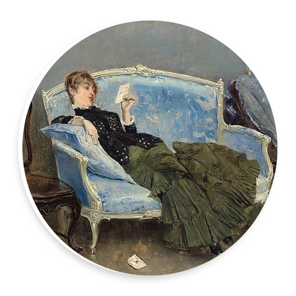 دیوارکوب طرح بانو و نامه مدل wtb306