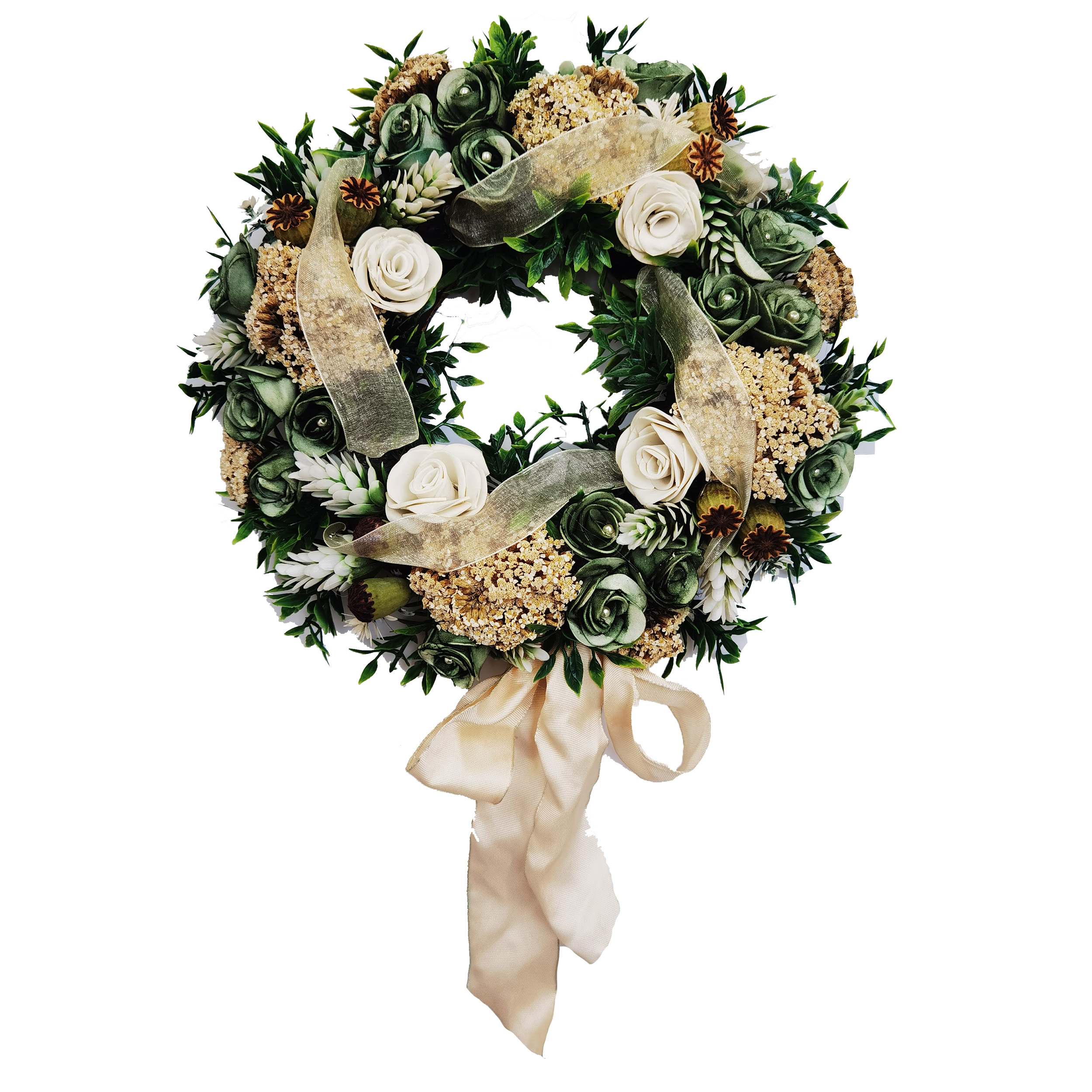 حلقه گل مصنوعی دکوفلاورز مدل Wreath 67