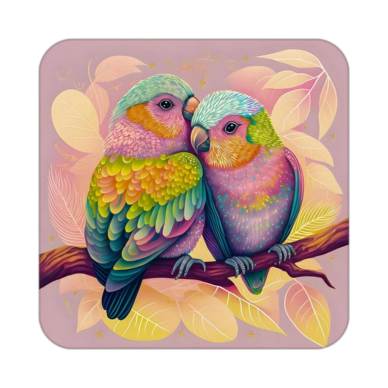 زیر لیوانی کاکتی طرح حیوانات رنگی مدل mp26887