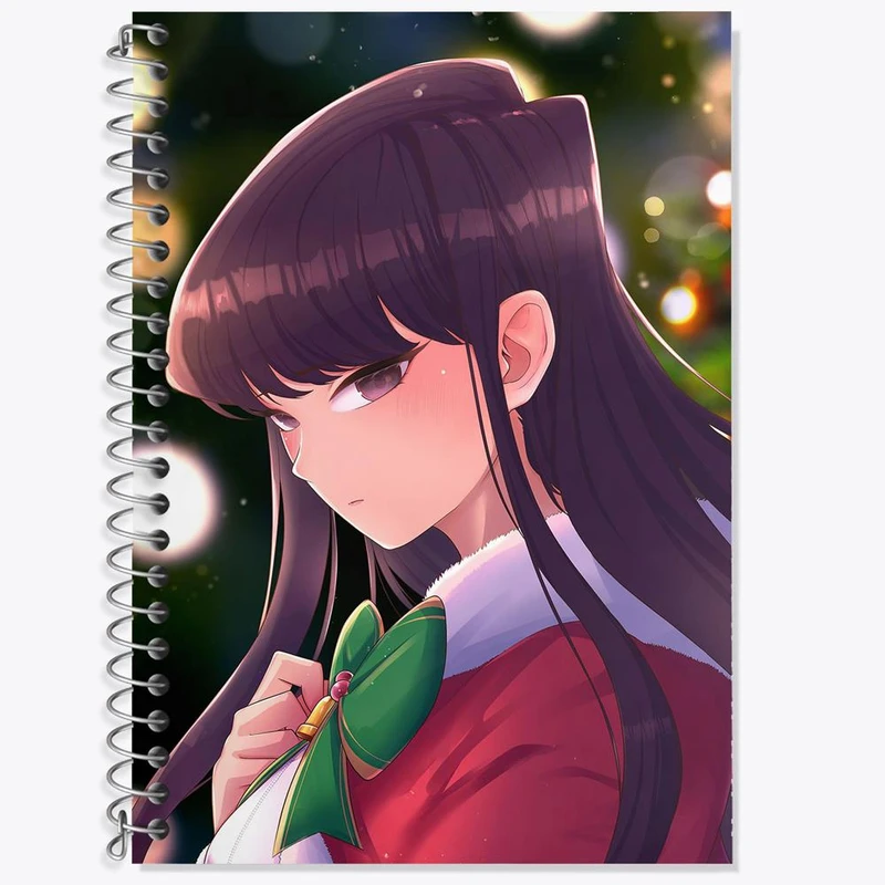 دفتر زبان 50 برگ خندالو مدل سه خط طرح انیمه کومی سان کد 16101