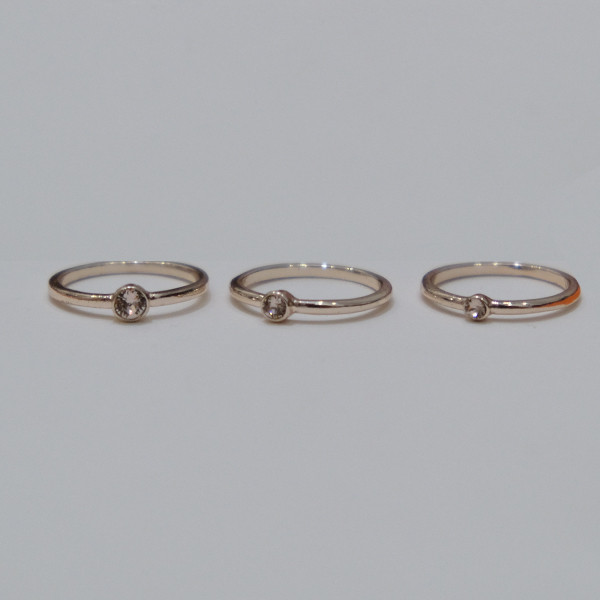 انگشتر زنانه آی ام مدل 3 ring مجموعه 3 عددی
