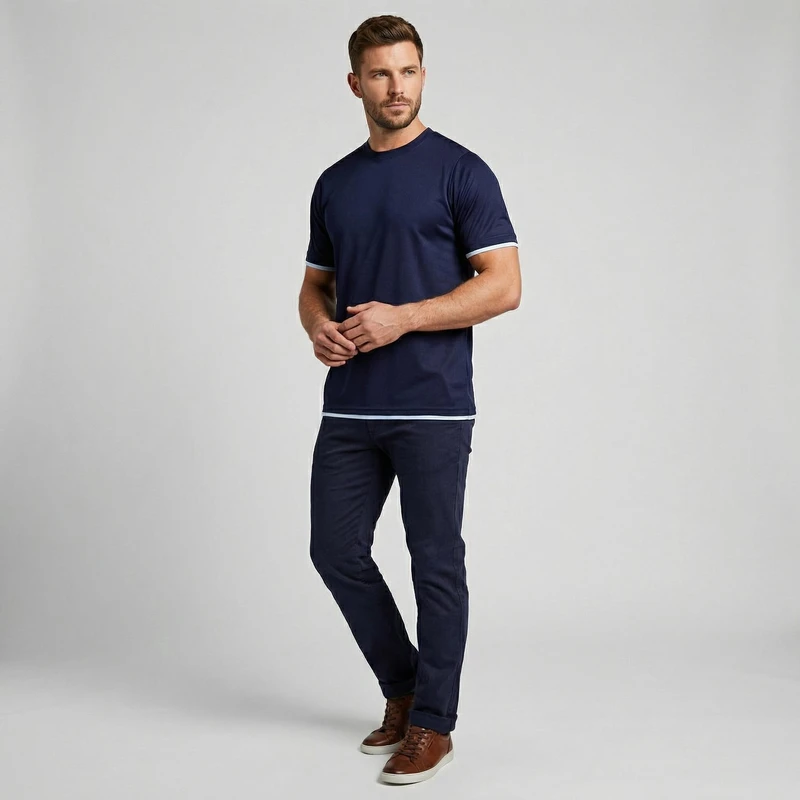 تی‌شرت آستین کوتاه مردانه رانژ مدل  25RA28D09M-2844-01 