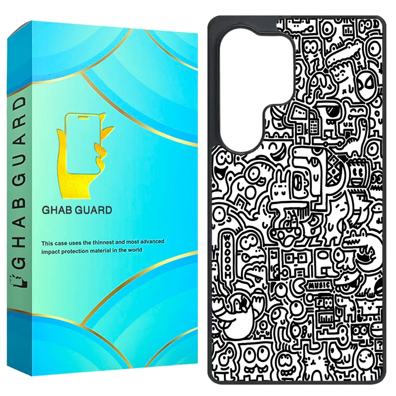 کاور قاب گارد طرح نقاشی مدل GS25U مناسب برای گوشی موبایل سامسونگ Galaxy S25 Ultra 