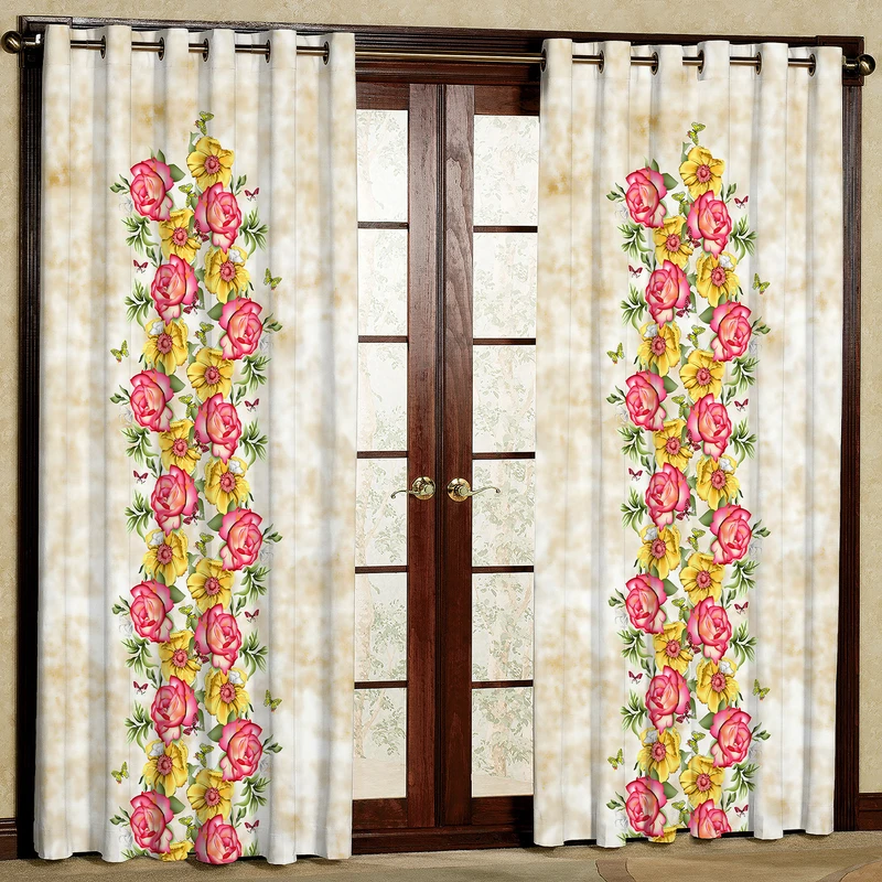 پرده مدل مخمل پانچی کد 1924T2 سایز 200x140 سانتی متر