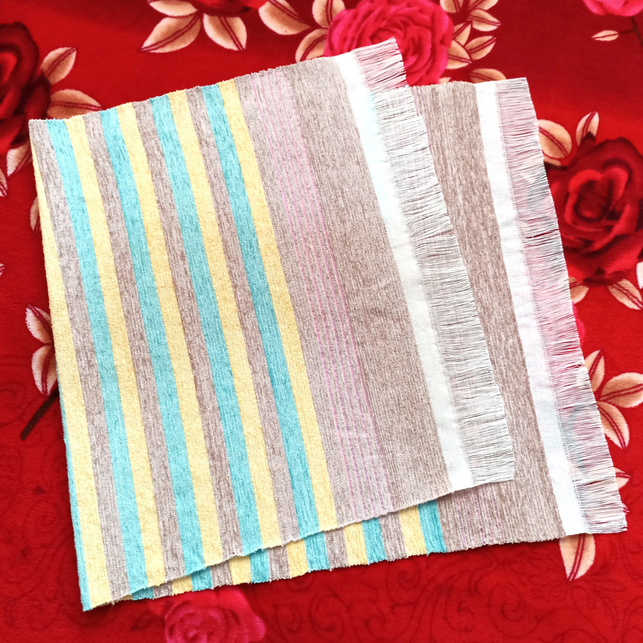 حوله محلی سنتی مدل دستبافت مخمل کد 31  بسته 3 عددی