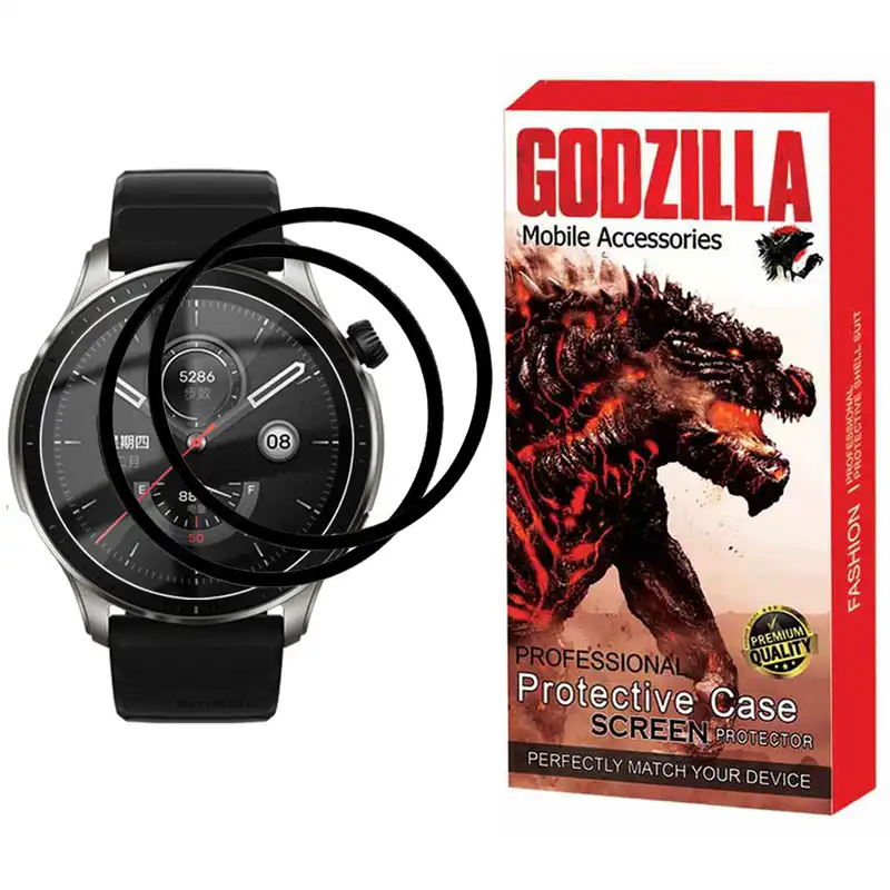 محافظ صفحه نمایش گودزیلا مدل G-PMMA مناسب برای ساعت هوشمند امیزفیت GTR 4 بسته 2 عددی