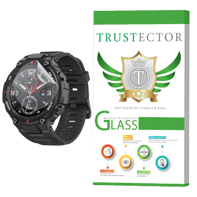 محافظ صفحه نمایش تراستکتور مدل TPWTA-Glass مناسب برای ساعت هوشمند شیائومی Amazfit T-Rex Pro