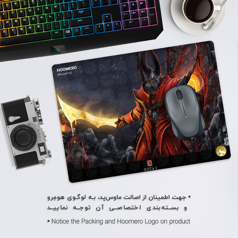 ماوس پد هومرو طرح بازی Dota 2 مدل A1849 1