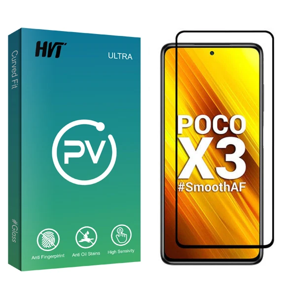 محافظ صفحه نمایش سرامیکی اچ وی تی مدل PV glass مناسب برای گوشی موبایل شیائومی Poco X3