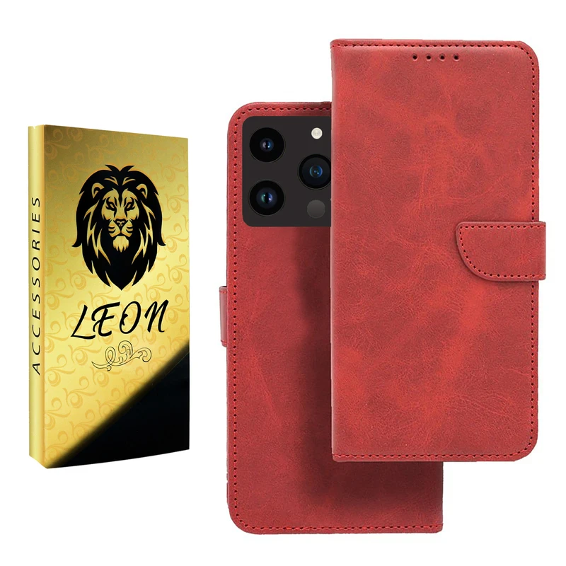کیف کلاسوری لئون مدل Khoshi Yo مناسب برای گوشی موبایل اپل iPhone 16 Pro Max