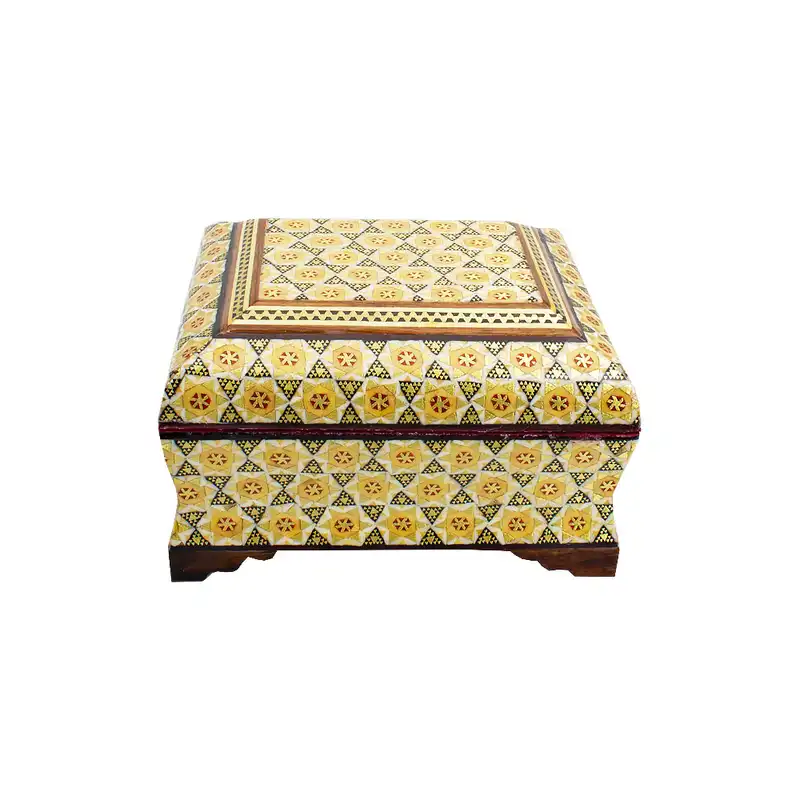 جعبه جواهرات خاتم کاری کد 07