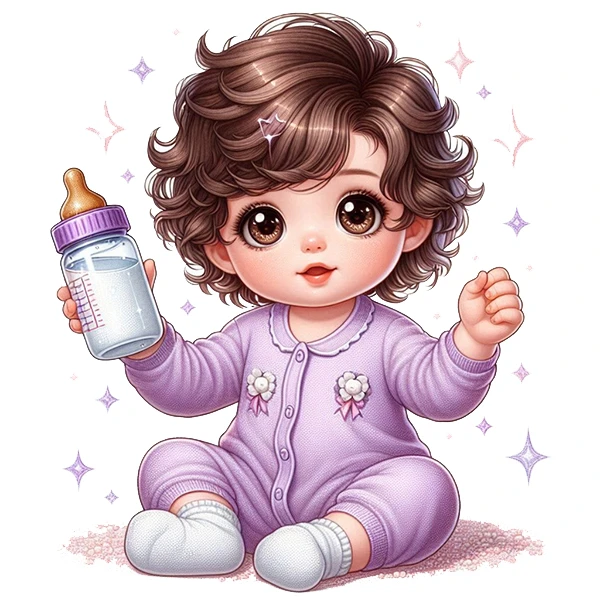  استیکر پارچه و لباس پاد آفرین طرح نی نی کد 3853