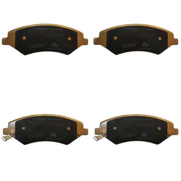 لنت ترمز چرخ جلو فدرال موتورز مدل FXB846 مناسب برای چری تیگو 5