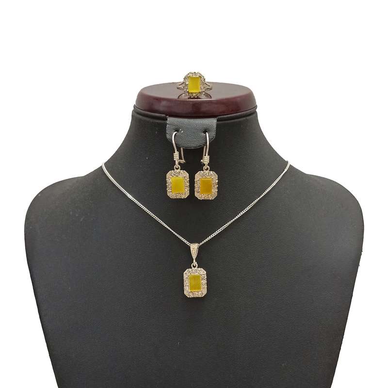 نیم ست نقره زنانه سلین کالا مدل شرف الشمس کد ce-sh1