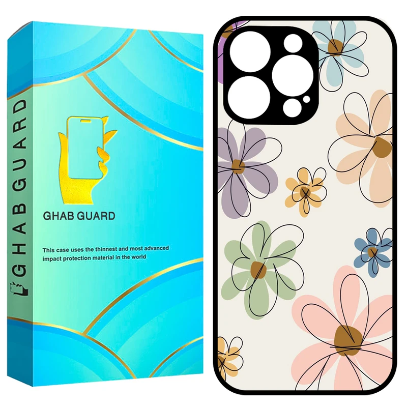 کاور قاب گارد طرح گل مدل GCHP16P مناسب برای گوشی موبایل اپل iPhone 16 Pro
