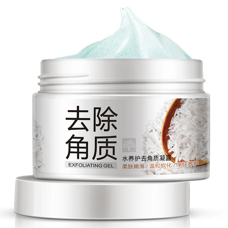 ماسک و اسکراب صورت بایو آکوا مدل Exfoliating rice حجم 140 میلی لیتر