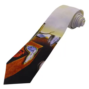 کراوات مردانه مدل نقاشی تداوم حافظه اثر سالوادور دالی کد 1318