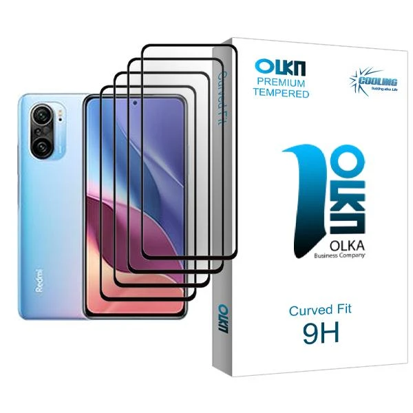 محافظ صفحه نمایش کولینگ مدل Olka Glass MIX004 مناسب برای گوشی موبایل شیائومی Redmi K40 Pro بسته چهار عددی