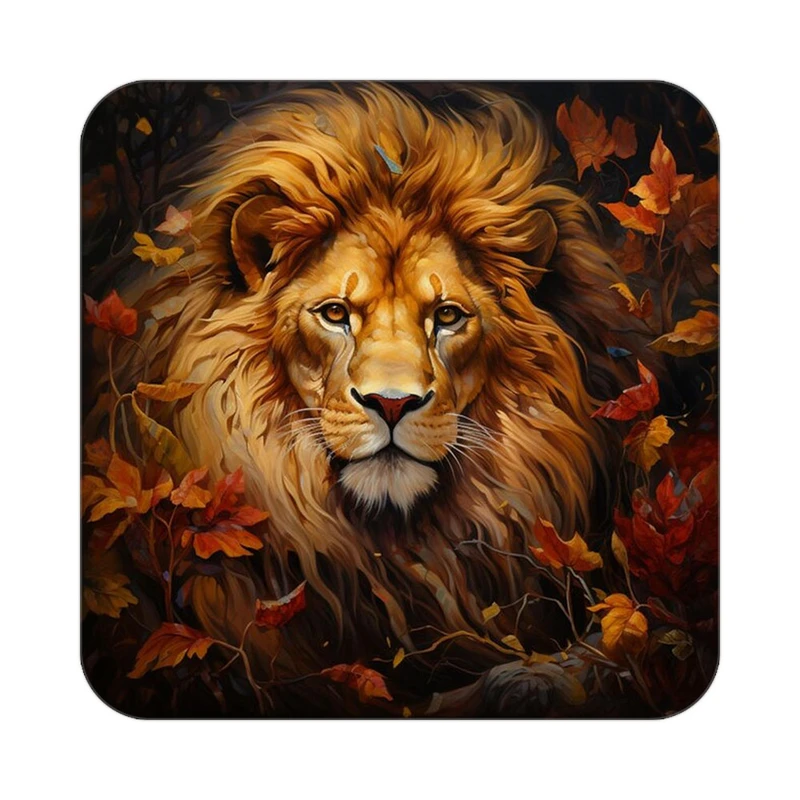 زیر لیوانی کاکتی طرح شیر مدل mp23580